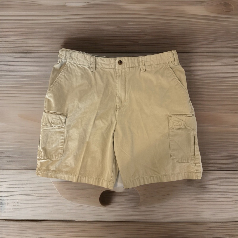 Island‎ Republic 100% Cotton Cargo Shorts Tan Men's Size 38